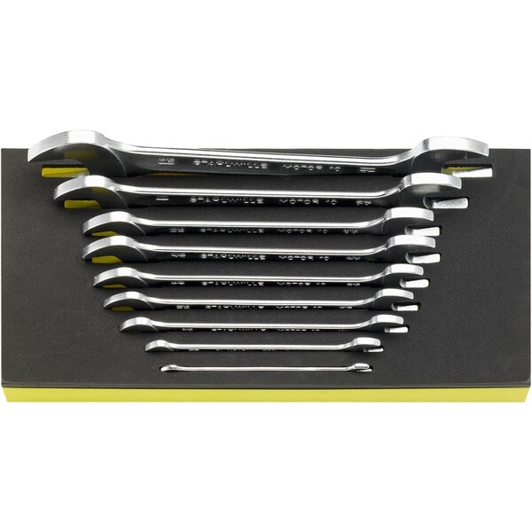 Stahlwille Tools Double open ended Wrenchs i.TCS inlay No.TCS 10A/9 1/3-tray9-pcs. 96838779 - main